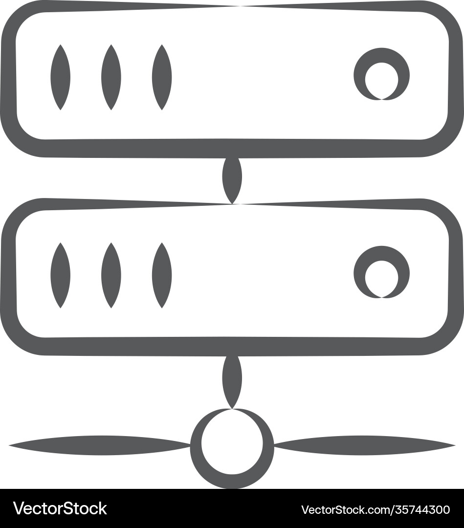 Network database Vector Image