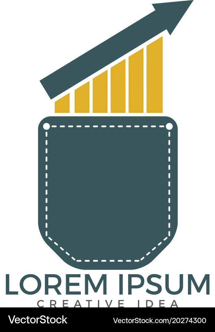 Pocket trader design vector image