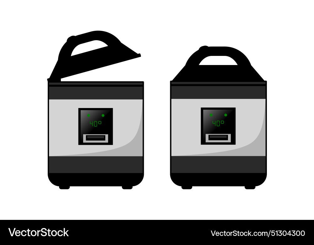 Rice cooker cartoon design Vector Image