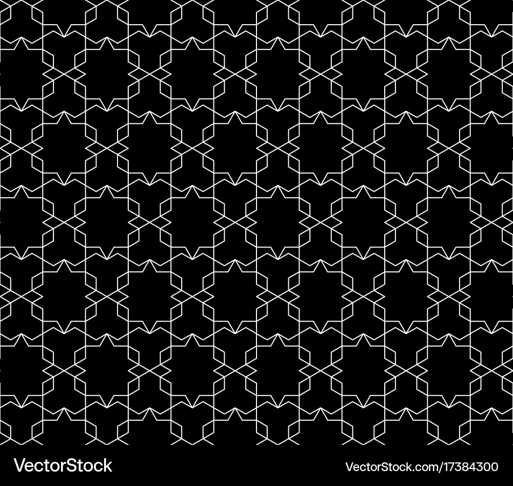 Seamless geometric pattern with editable Vector Image