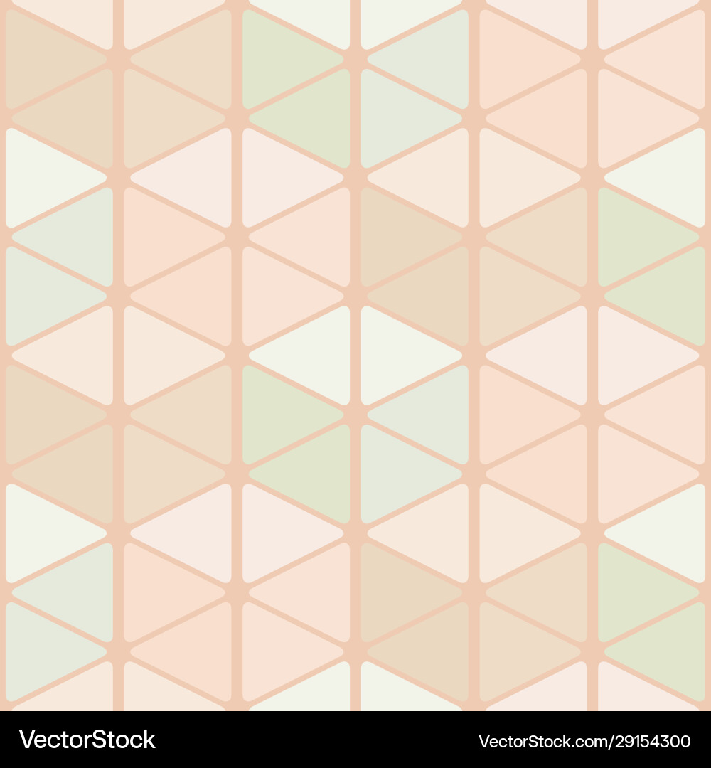 Seamless pattern rounded triangles forming vector image