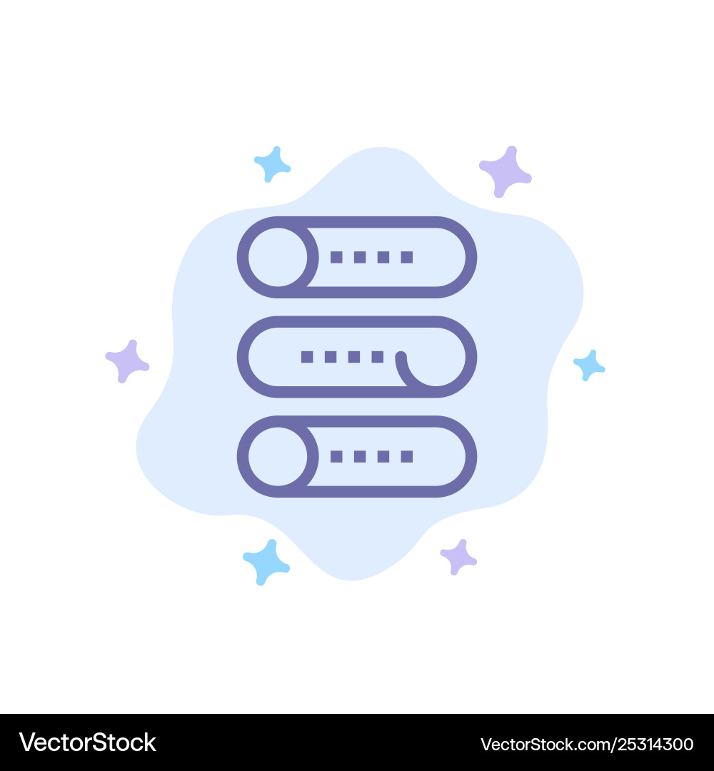 Setting device switch on off blue icon Setting device switch on off blue icon vector image