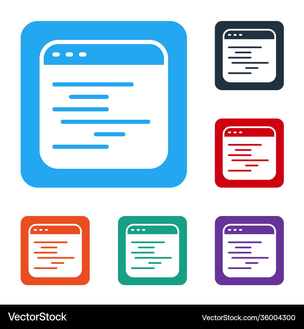White software web developer programming code White software web developer programming code vector image