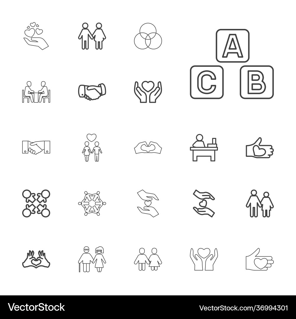 22 together icons (36994301) – Free Vector | VectorStock