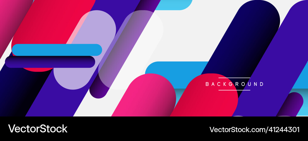 Abstract background round shapes lines Vector Image