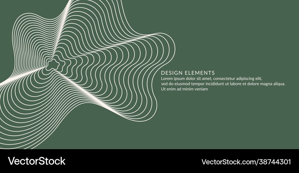Abstract background with dynamic waves vector image