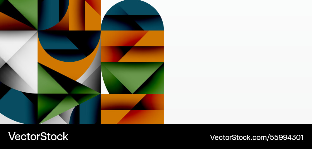 Abstract geometric design with intersecting Vector Image