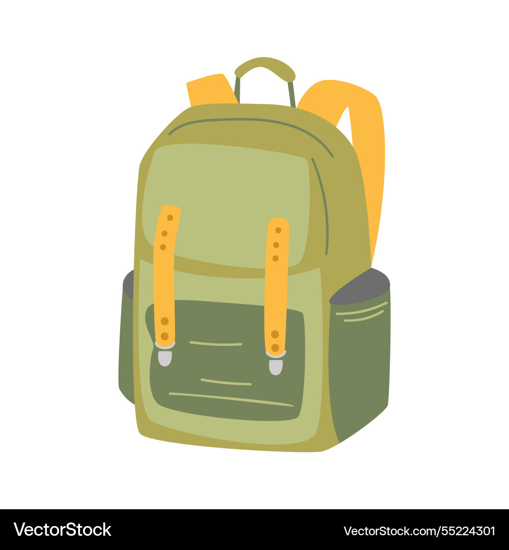Backpack on a white background Backpack on a white background vector image
