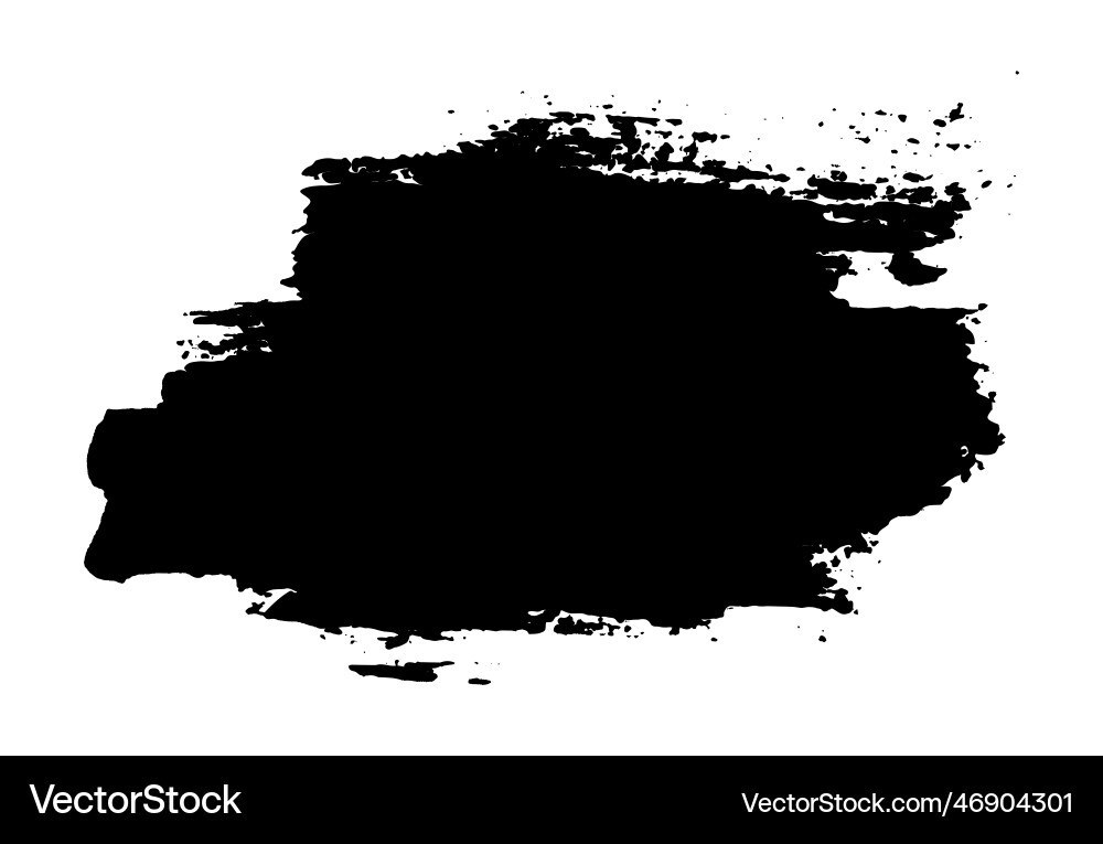 Brushstroke text frame and grunge patch Brushstroke text frame and grunge patch Vector Image