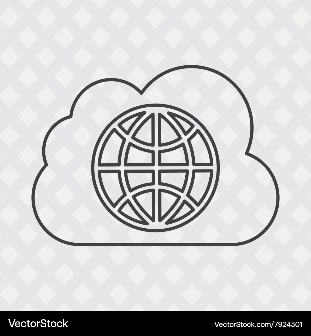 Cloud computing design Vector Image