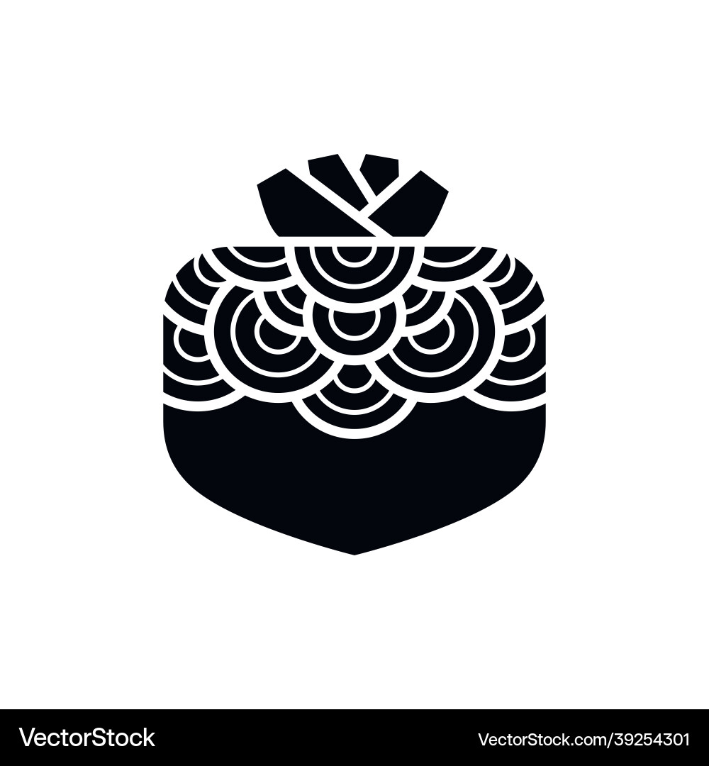 Root crop icon with pattern isolated on white Root crop icon with pattern isolated on white vector image