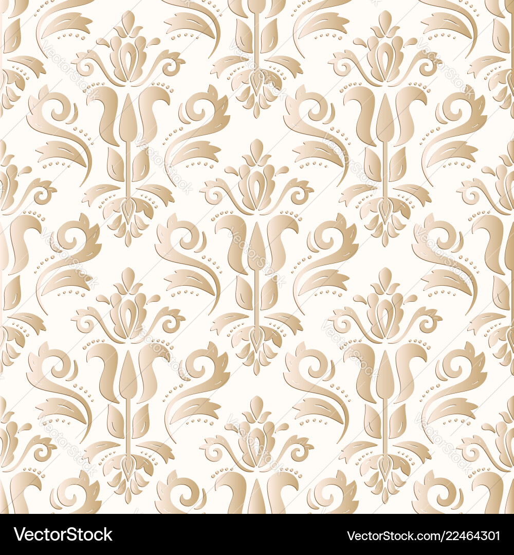 Seamless oriental pattern with 3d elements Seamless oriental pattern with 3d elements vector image
