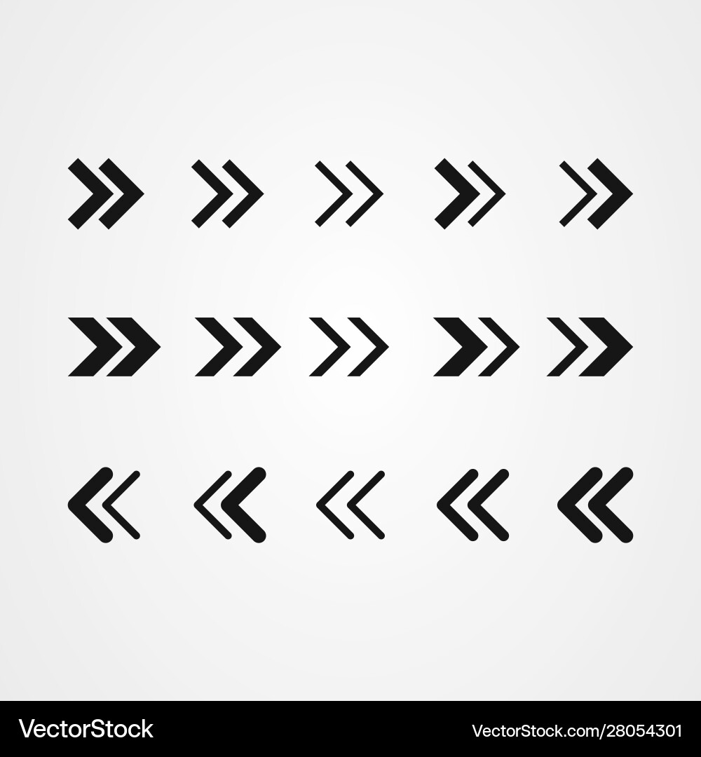 Set arrow icon design Vector Image