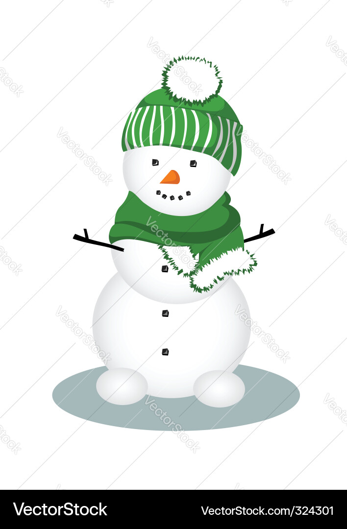 Snowman Royalty Free Vector Image - VectorStock