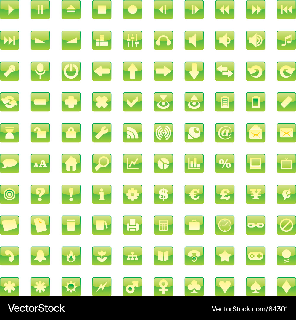 Web icons Vector Image
