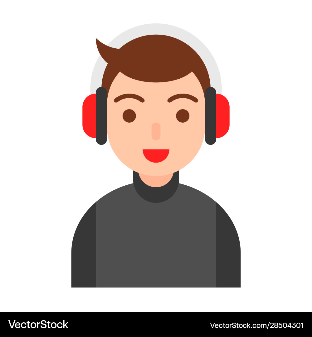 Weihnachten avatar oder Winter Mode flach Stil vektorbild