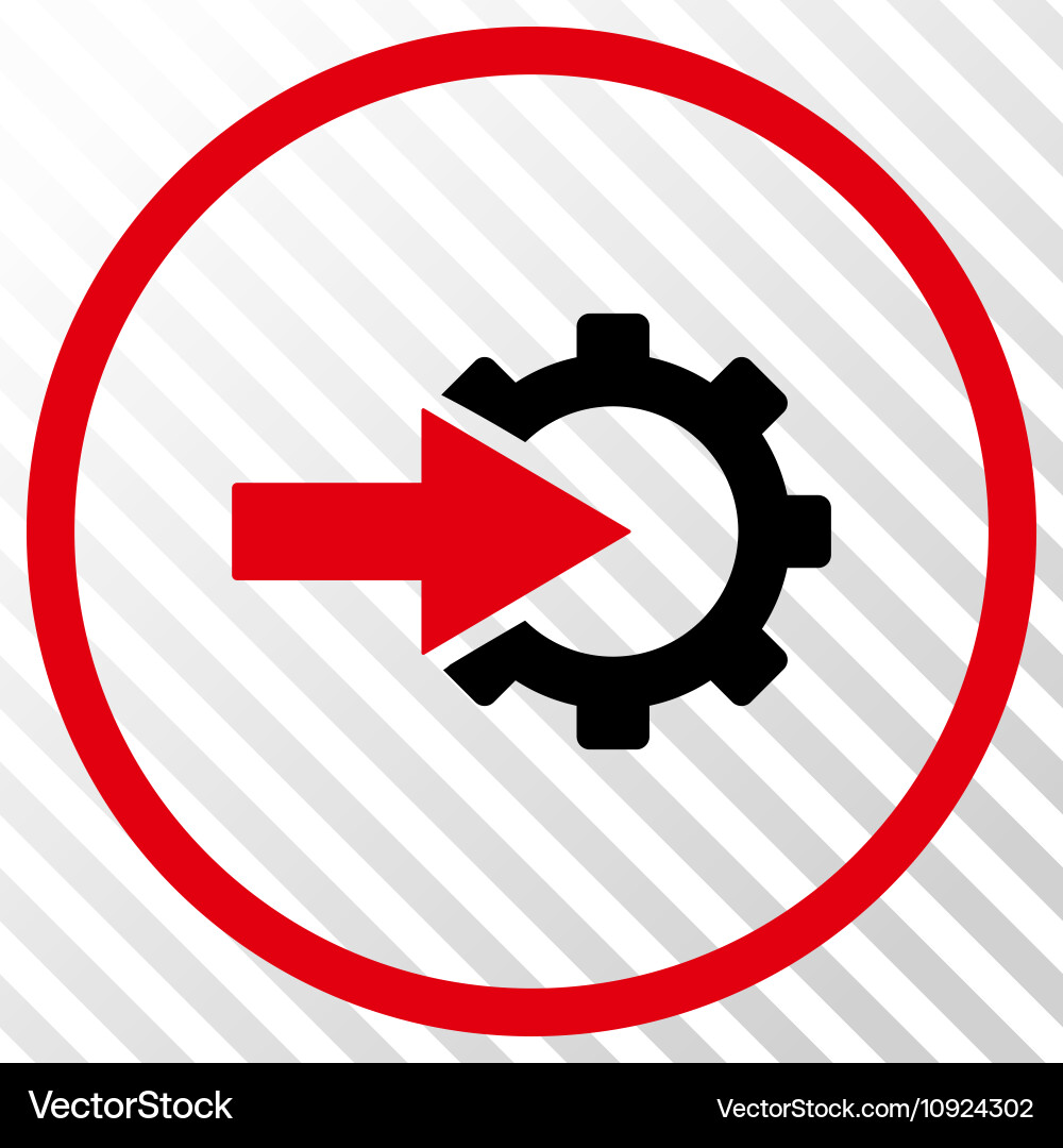 Cog integration icon vector image