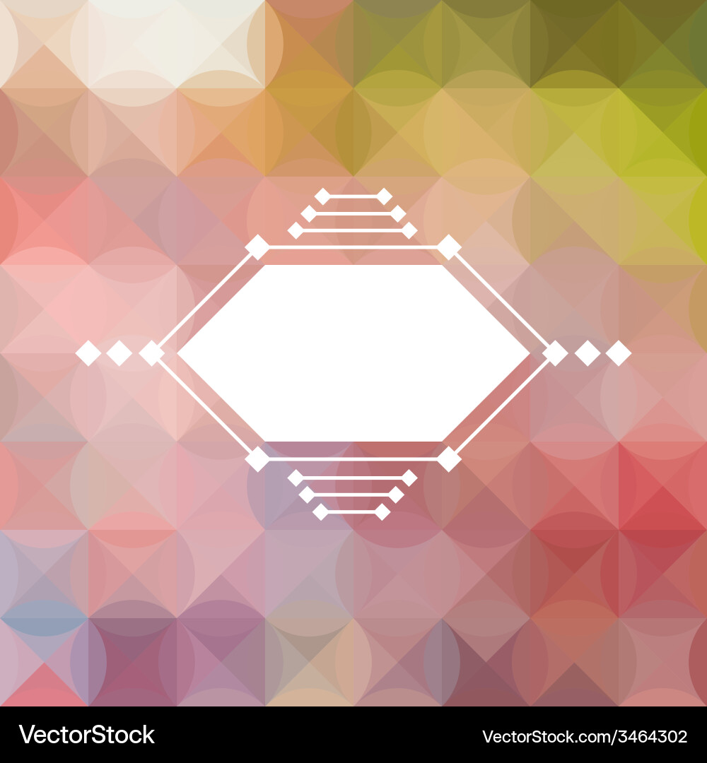 Colorful abstract triangular pastel pattern vector image