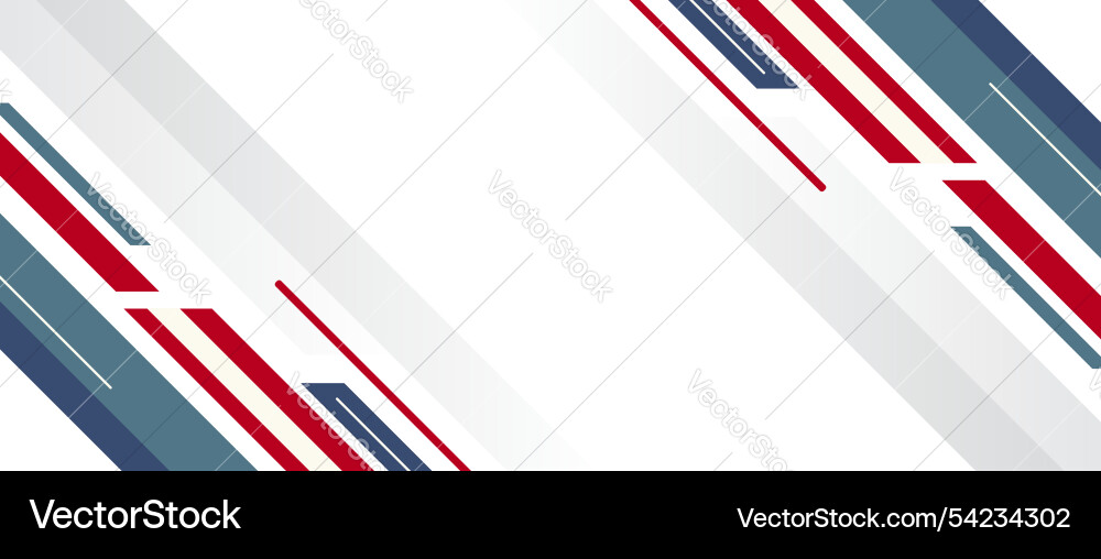 Dynamic geometric abstract background with red Vector Image