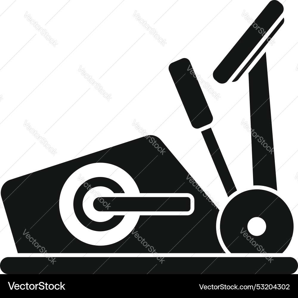 Elliptical trainer machine for cardio exercise Elliptical trainer machine for cardio exercise vector image