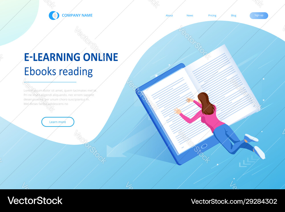 Isometrisches Konzept für digitales Lesen e-classroom Isometrisches Konzept für digitales Lesen e-classroom vektorbild