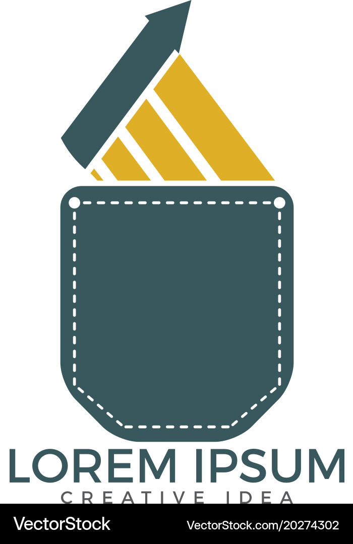 Pocket trader design vector image