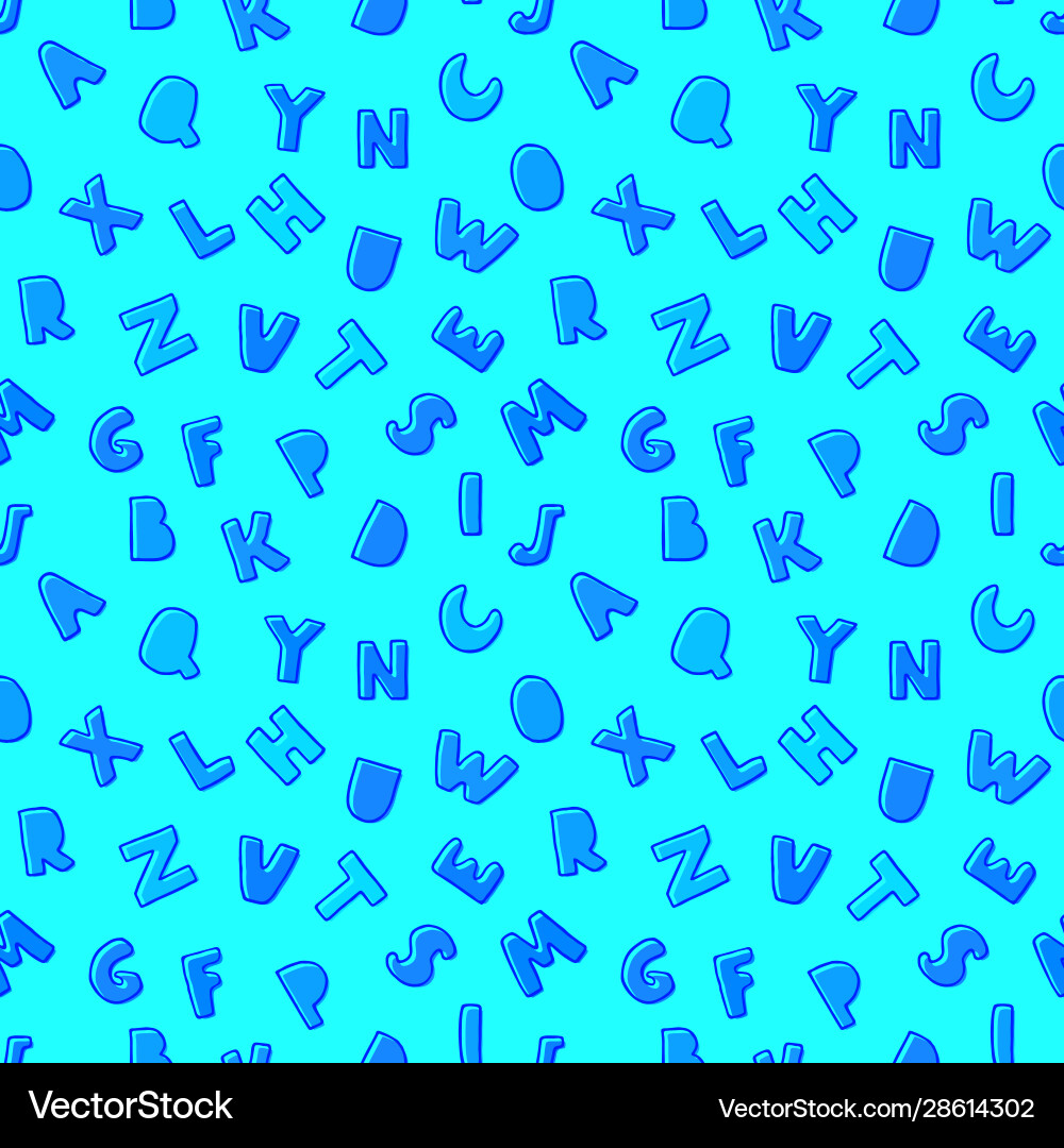 Seamless background with colorful letters Seamless background with colorful letters vector image