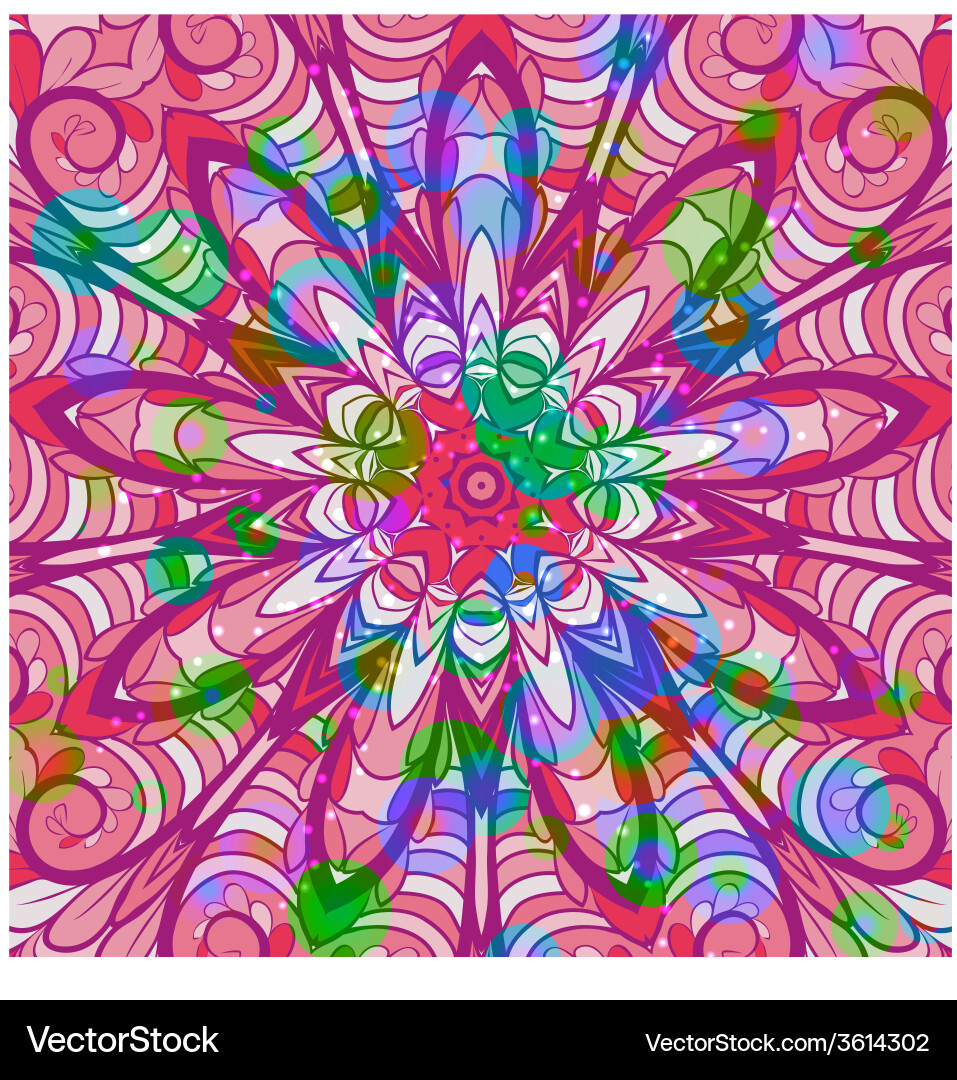 Square red pattern vector image