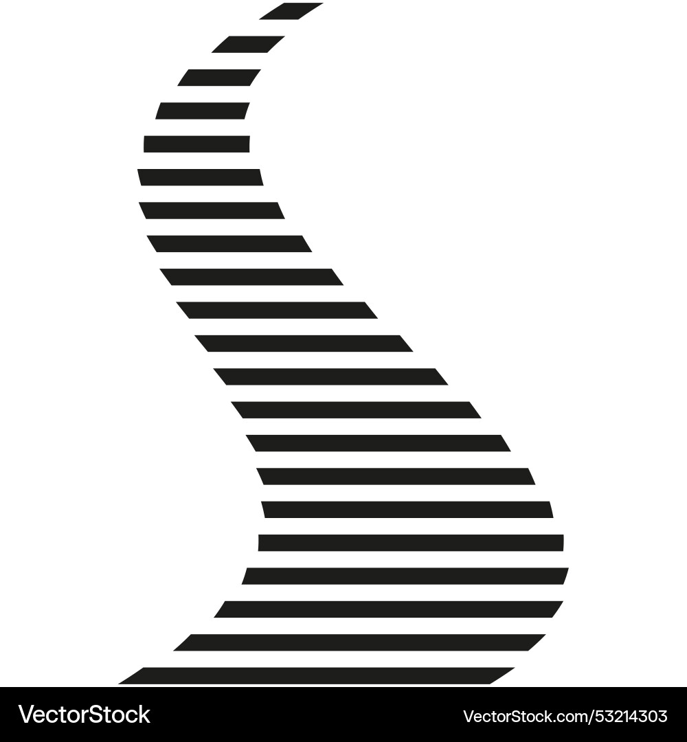 Abstract wave pattern black curved lines design Abstract wave pattern black curved lines design vector image
