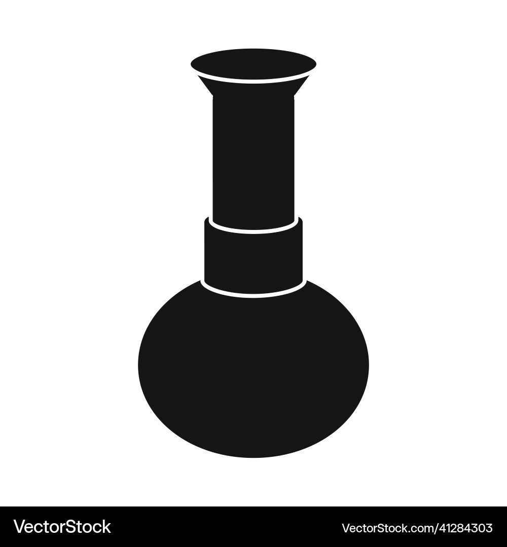 Isolated object of flask and lab logo web element Vector Image