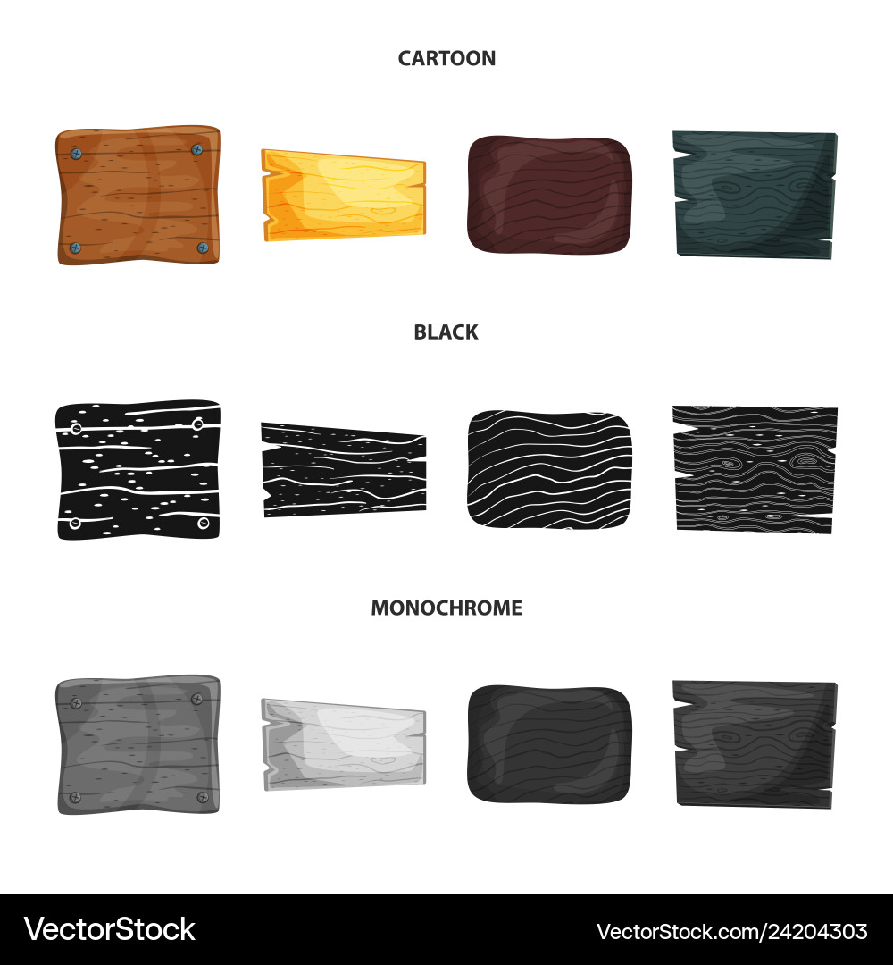 Isolated object of raw and forest symbol set Vector Image