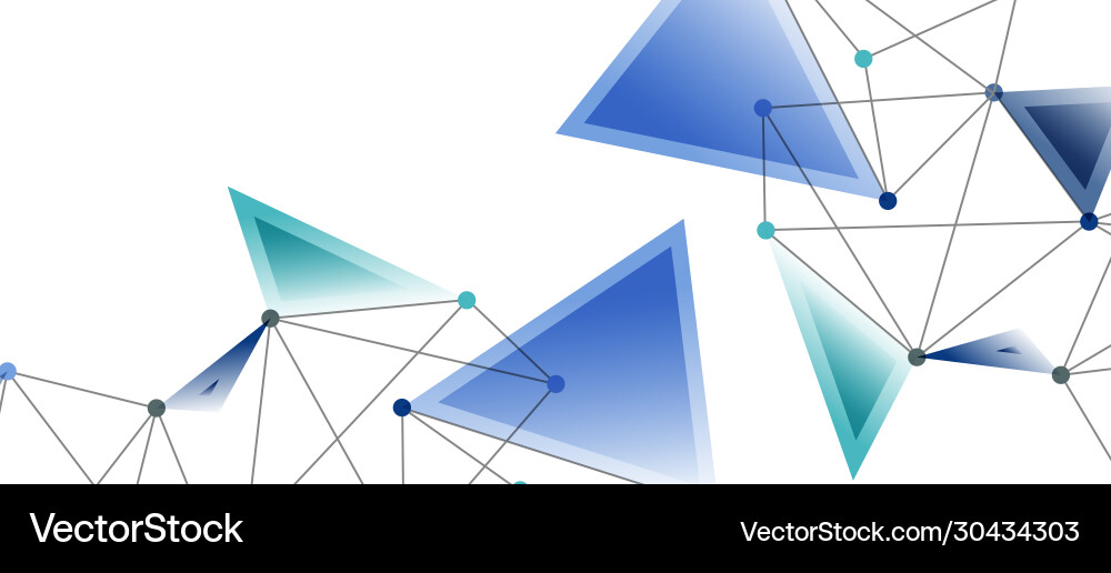 Line points connections triangular technology Line points connections triangular technology Vector Image