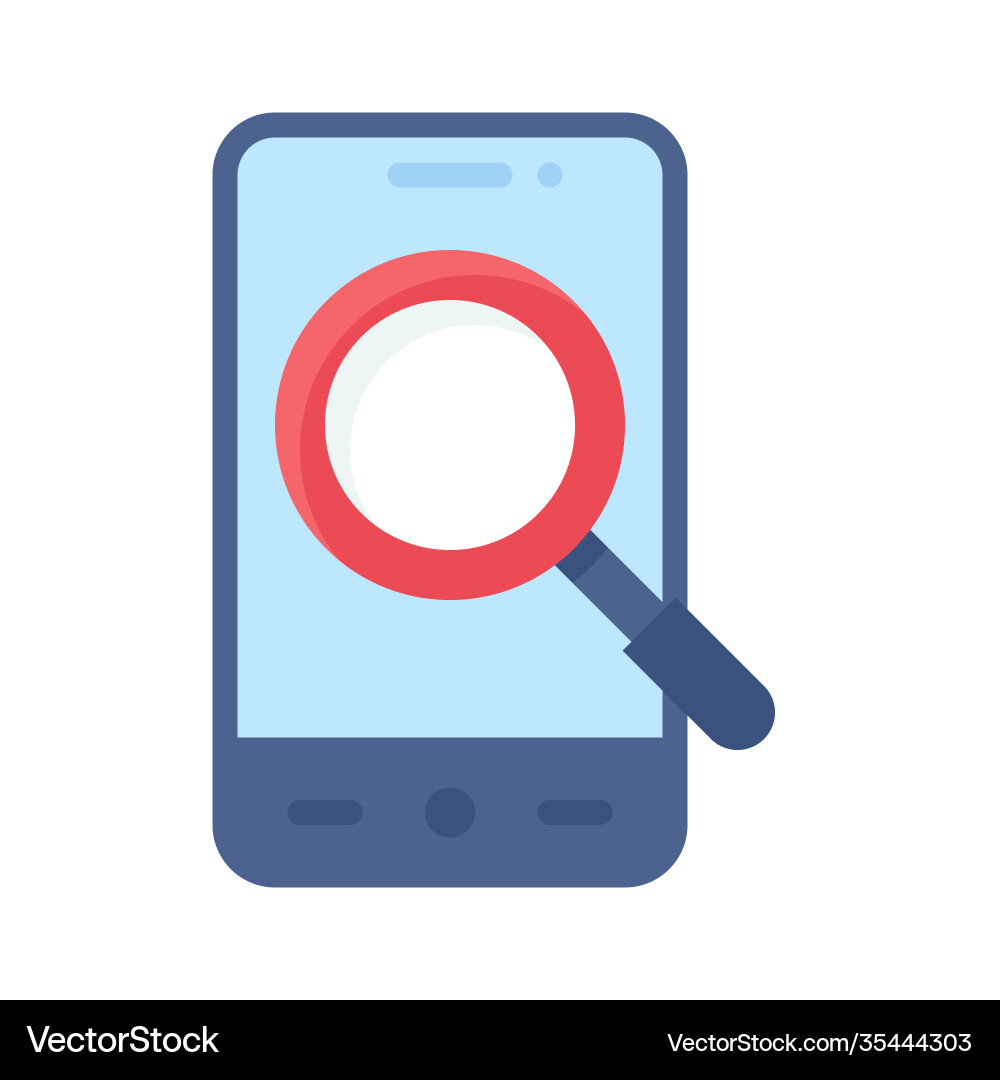 Searching app icon mobile application vector image