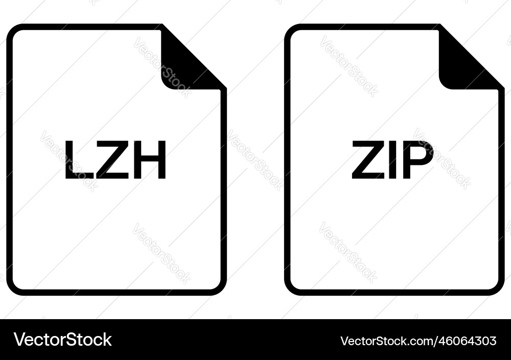 Simple icon set in file format Simple icon set in file format vector image