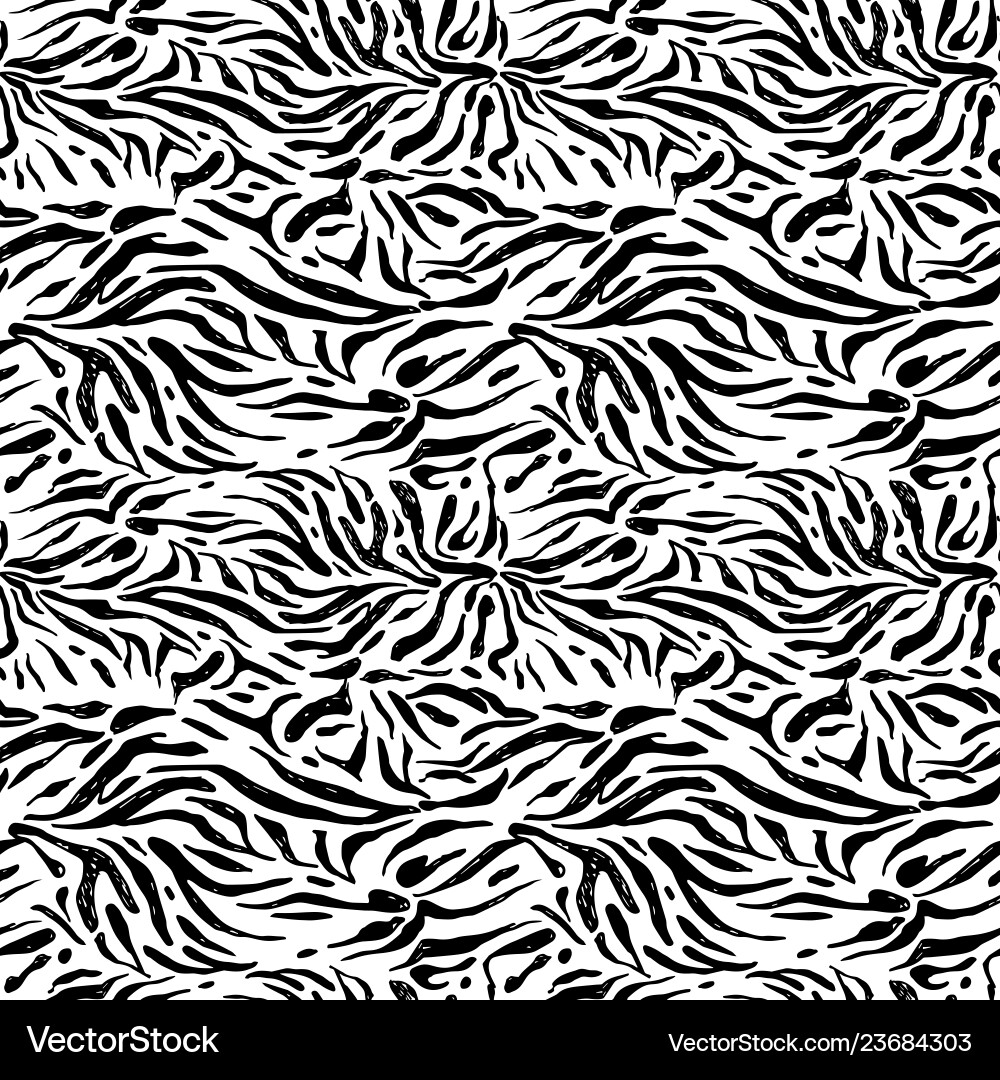 Textured Zebra Pattern vector image