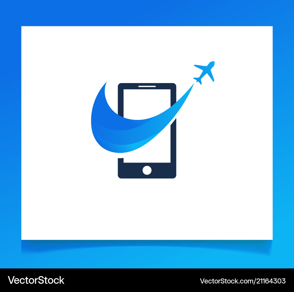 Travel agency tourism app and trips logo Travel agency tourism app and trips logo vector image
