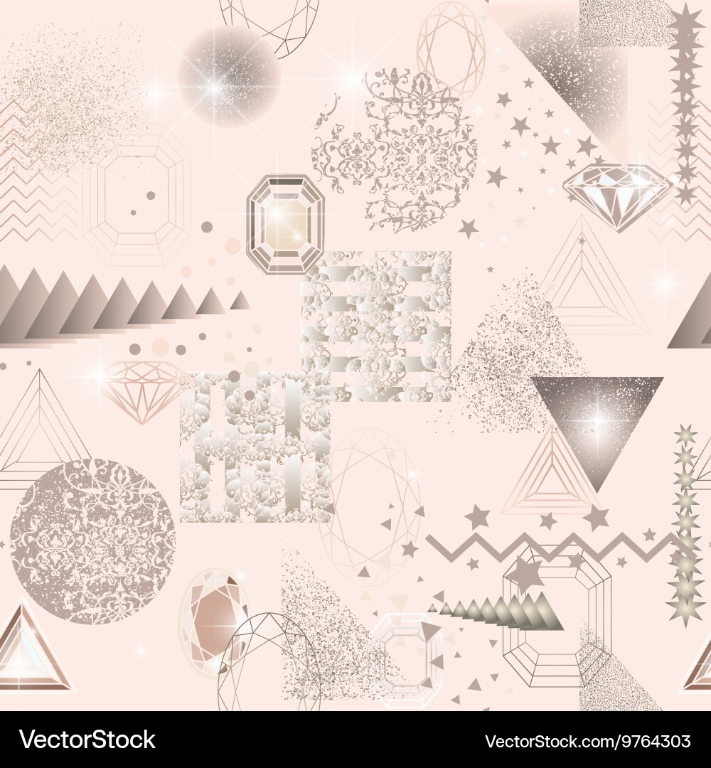 Trendy modern seamless pattern with abstract Vector Image