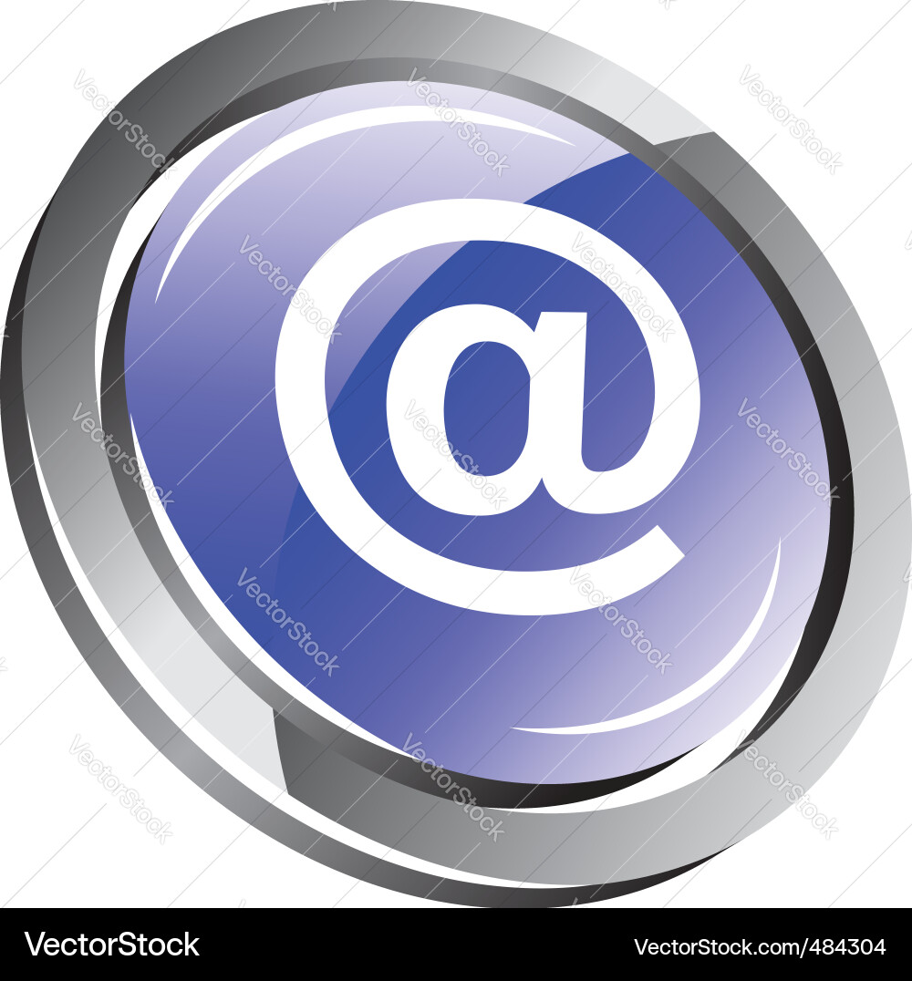 3d button Vector Image