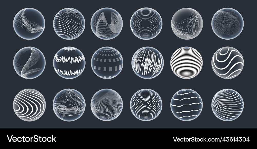 Abstract Particle Sphere Globe vector image
