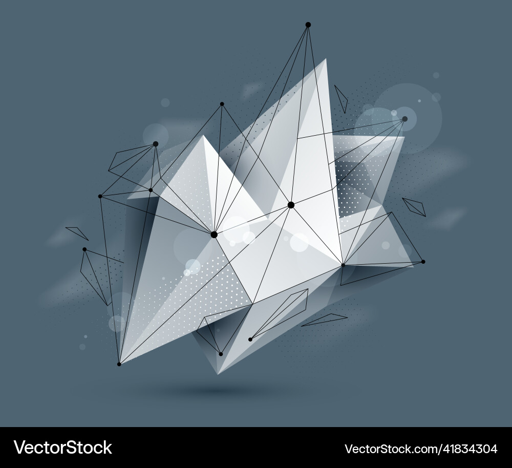 Abstract Polygonal Neural Network vector image