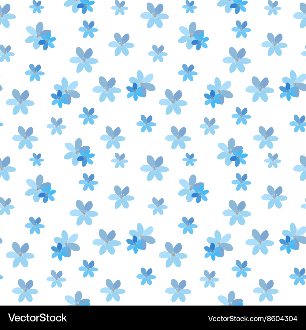 Abstract simple flower seamless pattern background vector image