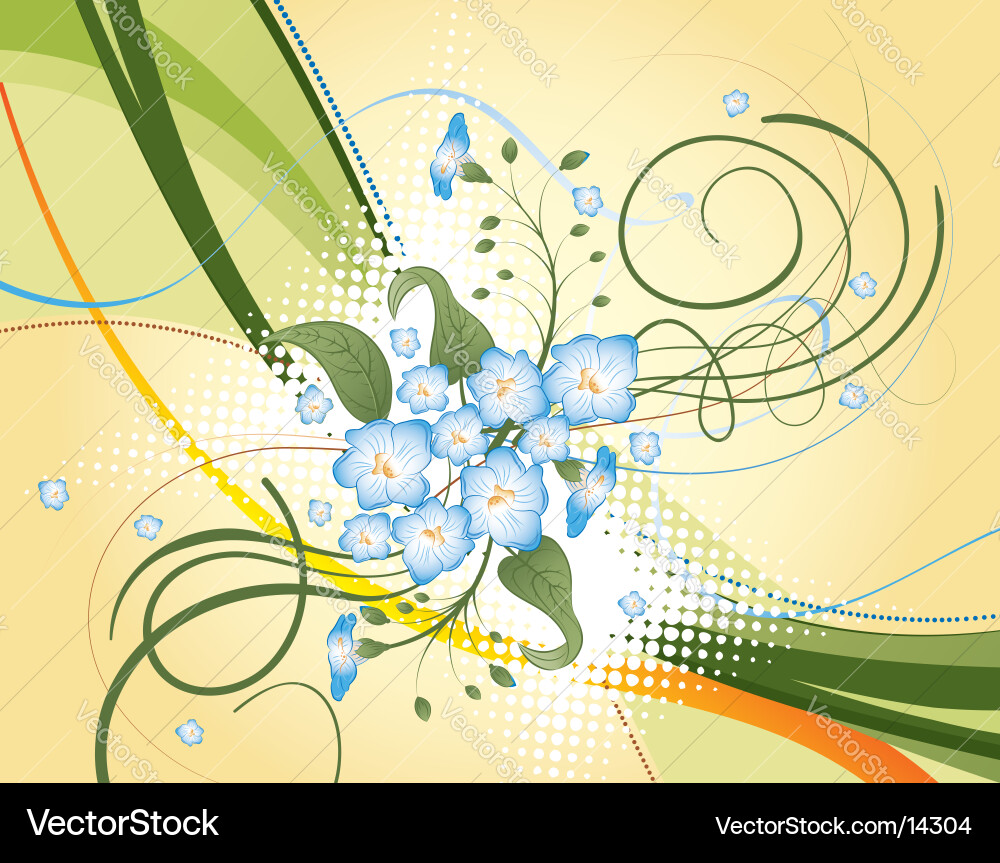 Background flower Royalty Free Vector Image - VectorStock