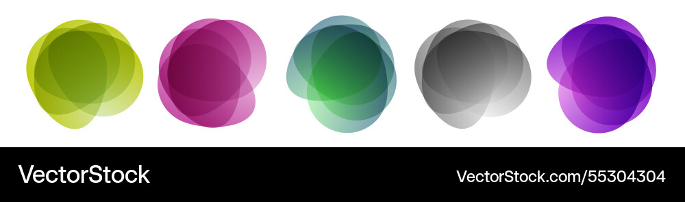 Colorful overlapping circles pattern abstract Colorful overlapping circles pattern abstract vector image
