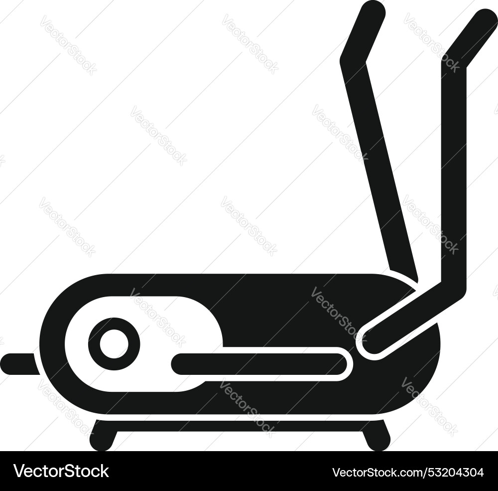 Elliptical trainer machine for fitness exercise Elliptical trainer machine for fitness exercise vector image