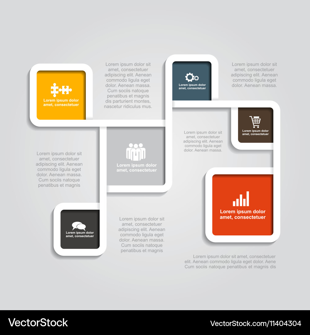 Infographic template with elements and icons vector image