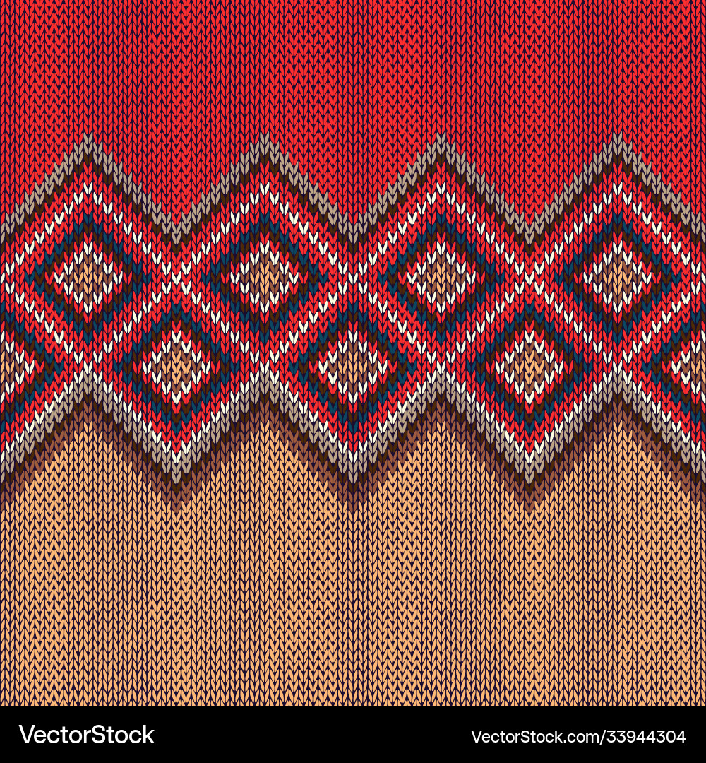 Knitted seamless pattern Knitted seamless pattern Vector Image
