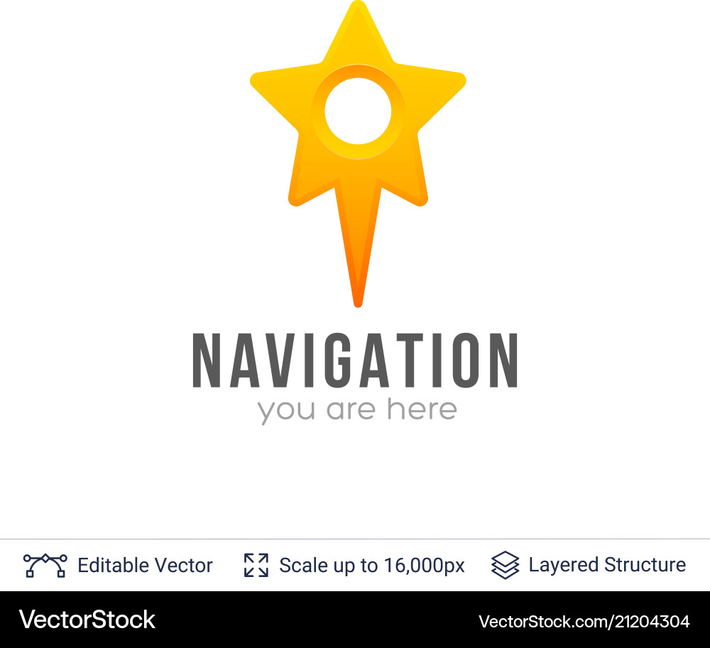 Map location pointer Map location pointer vector image