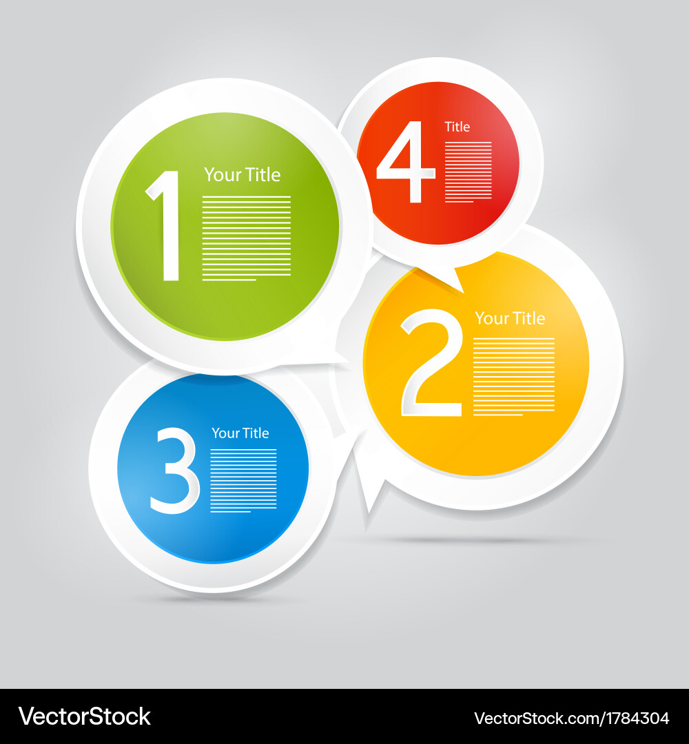 Progress steps for tutorial infographics vector image