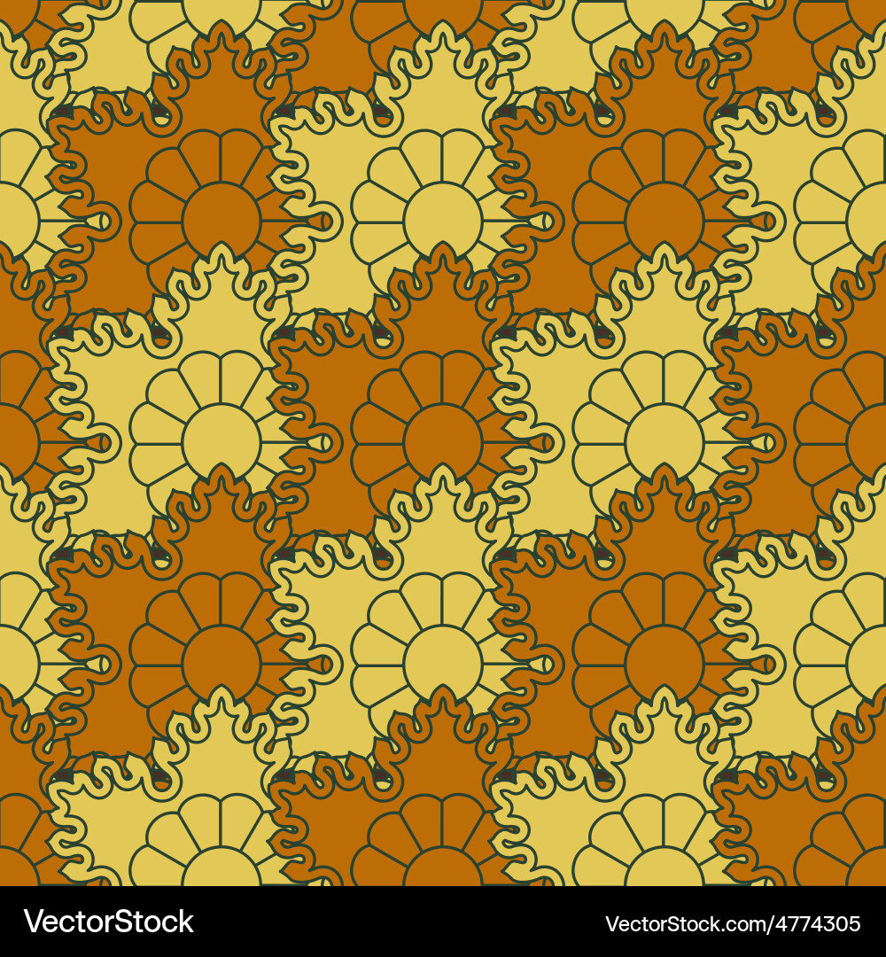 Background of beautiful seamless patterns Vector Image
