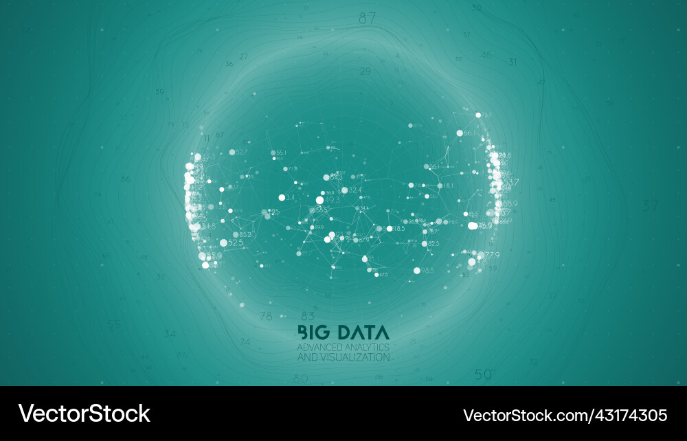 Big Data Visualisierung futuristische Infografik Big Data Visualisierung futuristische Infografik vektorbild
